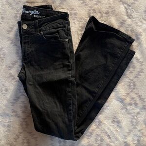 Wrangler | Women's Black Boot Cut Jeans | Size 3x32